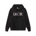 High-End Floral Letter Embroidery Hoodie – Custom Cotton | Unisex Oversize Fit