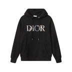 High-End Floral Letter Embroidery Hoodie – Custom Cotton | Unisex Oversize Fit