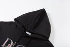 High-End Floral Letter Embroidery Hoodie – Custom Cotton | Unisex Oversize Fit