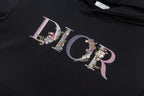 High-End Floral Letter Embroidery Hoodie – Custom Cotton | Unisex Oversize Fit