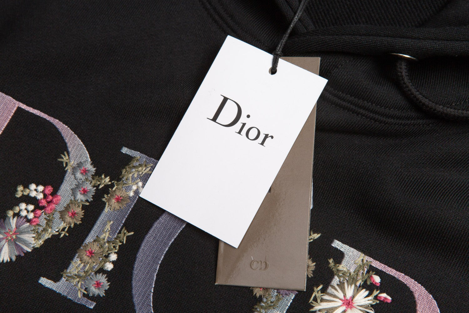 High-End Floral Letter Embroidery Hoodie – Custom Cotton | Unisex Oversize Fit