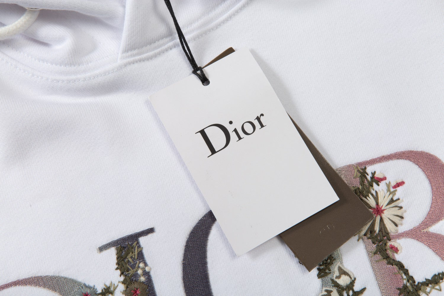 High-End Floral Letter Embroidery Hoodie – Custom Cotton | Unisex Oversize Fit