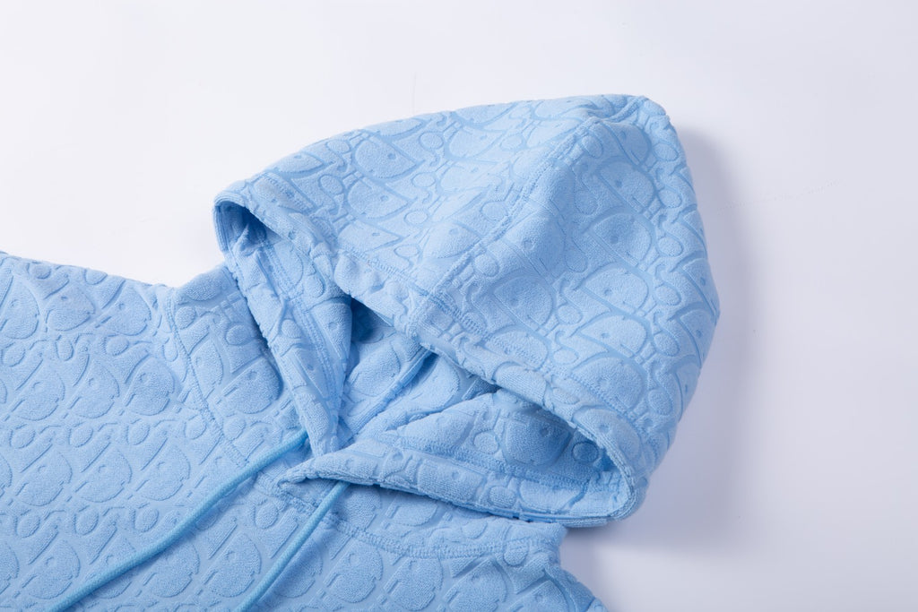High-End Jacquard Towel-Logo Hoodie | Premium Custom Edition | Unisex Oversize Fit