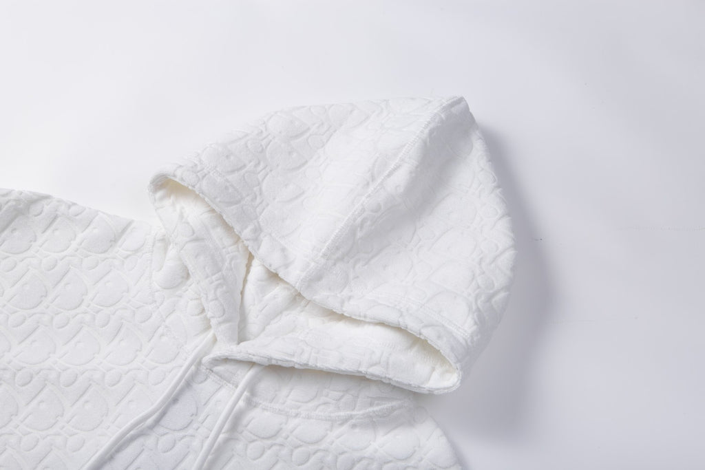 High-End Jacquard Towel-Logo Hoodie | Premium Custom Edition | Unisex Oversize Fit