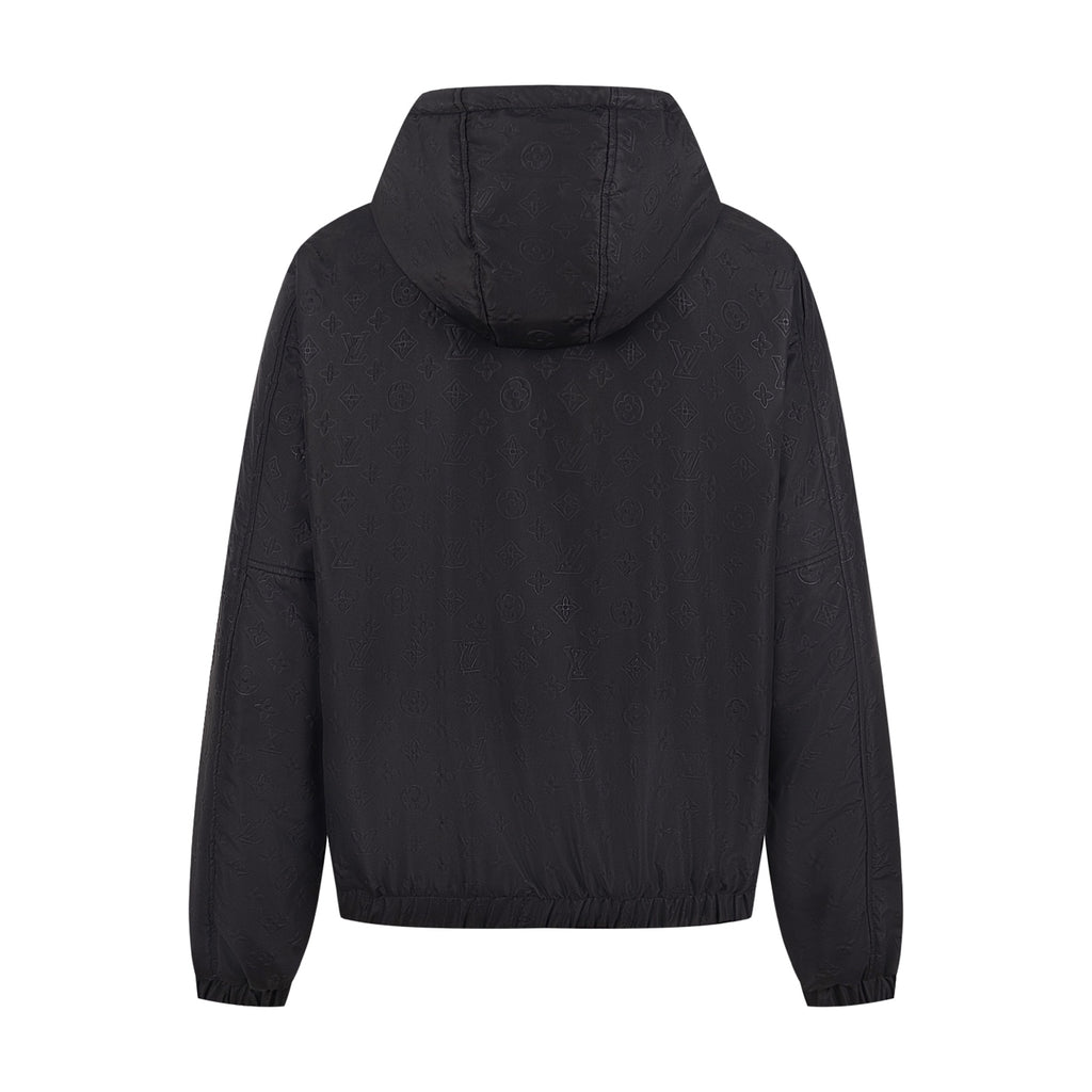 Monogram Quilted Hooded Windbreaker Jacket
