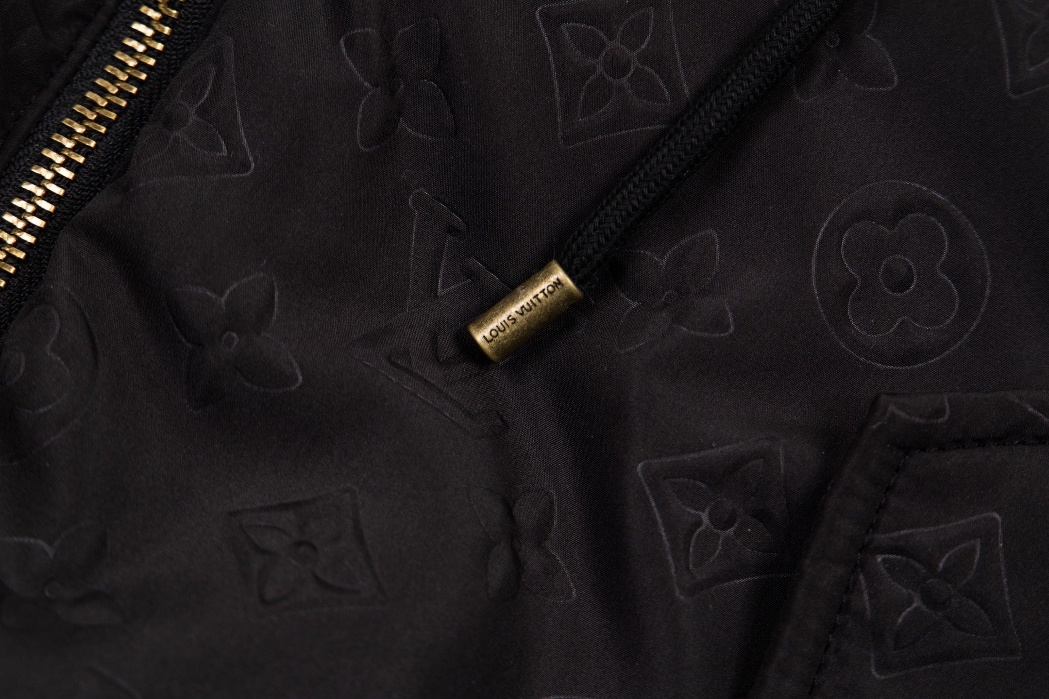 Monogram Quilted Hooded Windbreaker Jacket