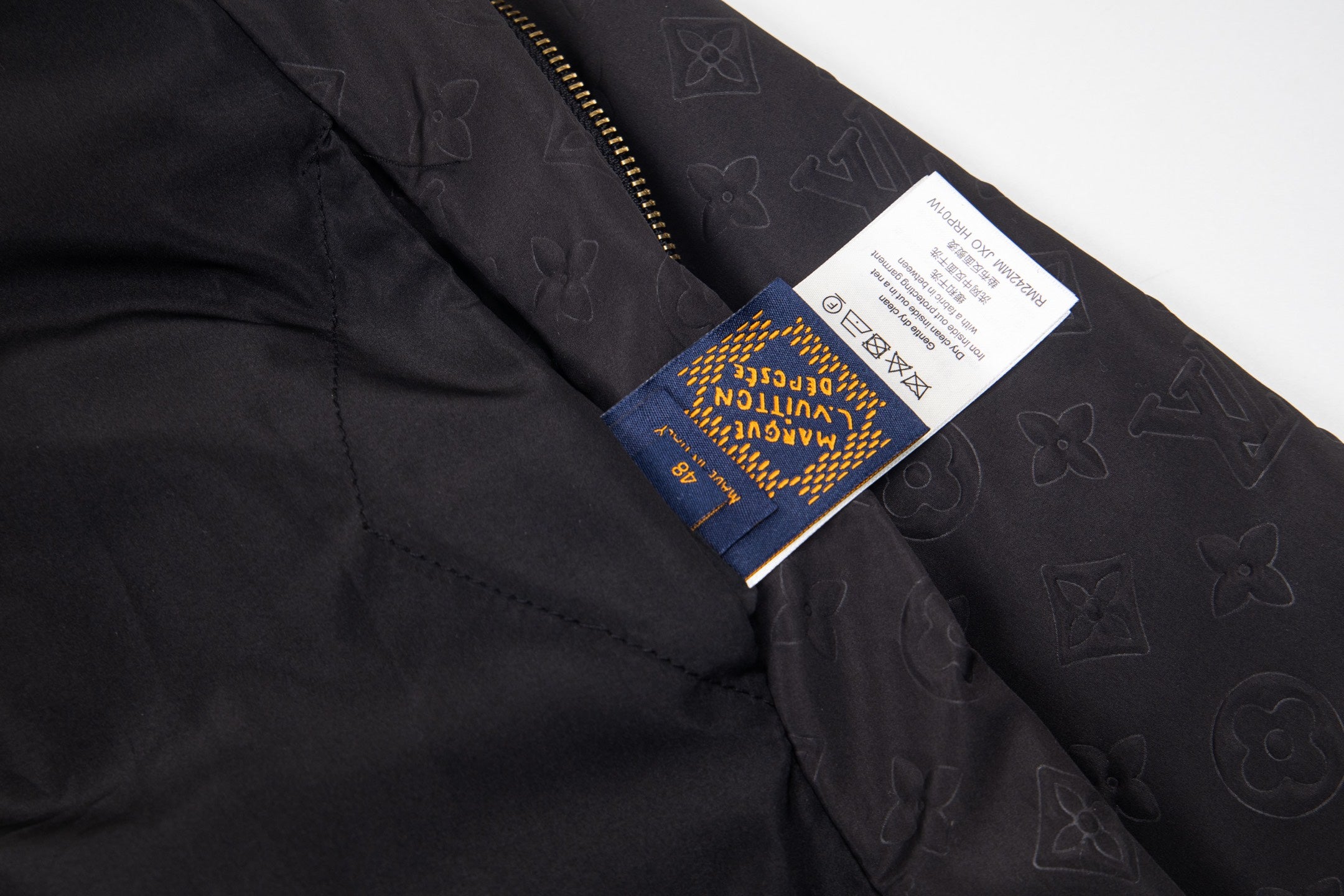 Monogram Quilted Hooded Windbreaker Jacket