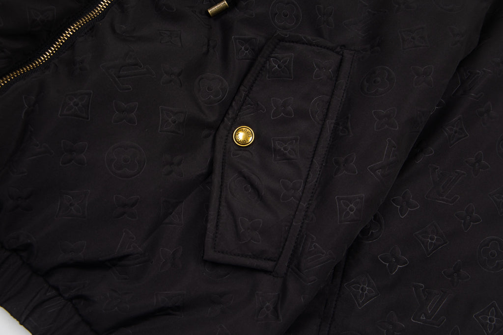 Monogram Quilted Hooded Windbreaker Jacket