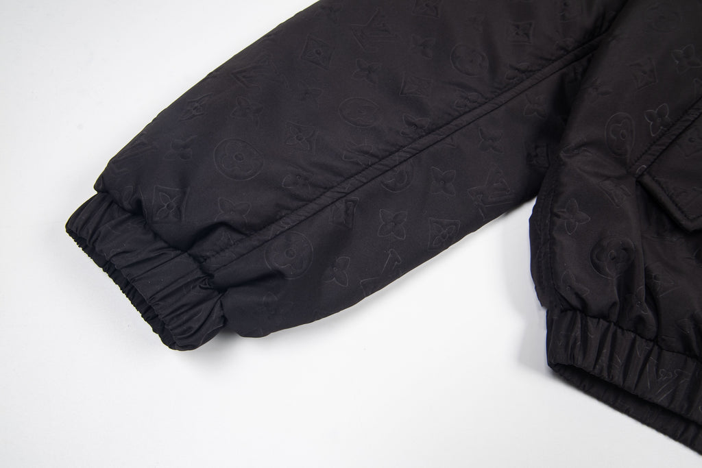 Monogram Quilted Hooded Windbreaker Jacket