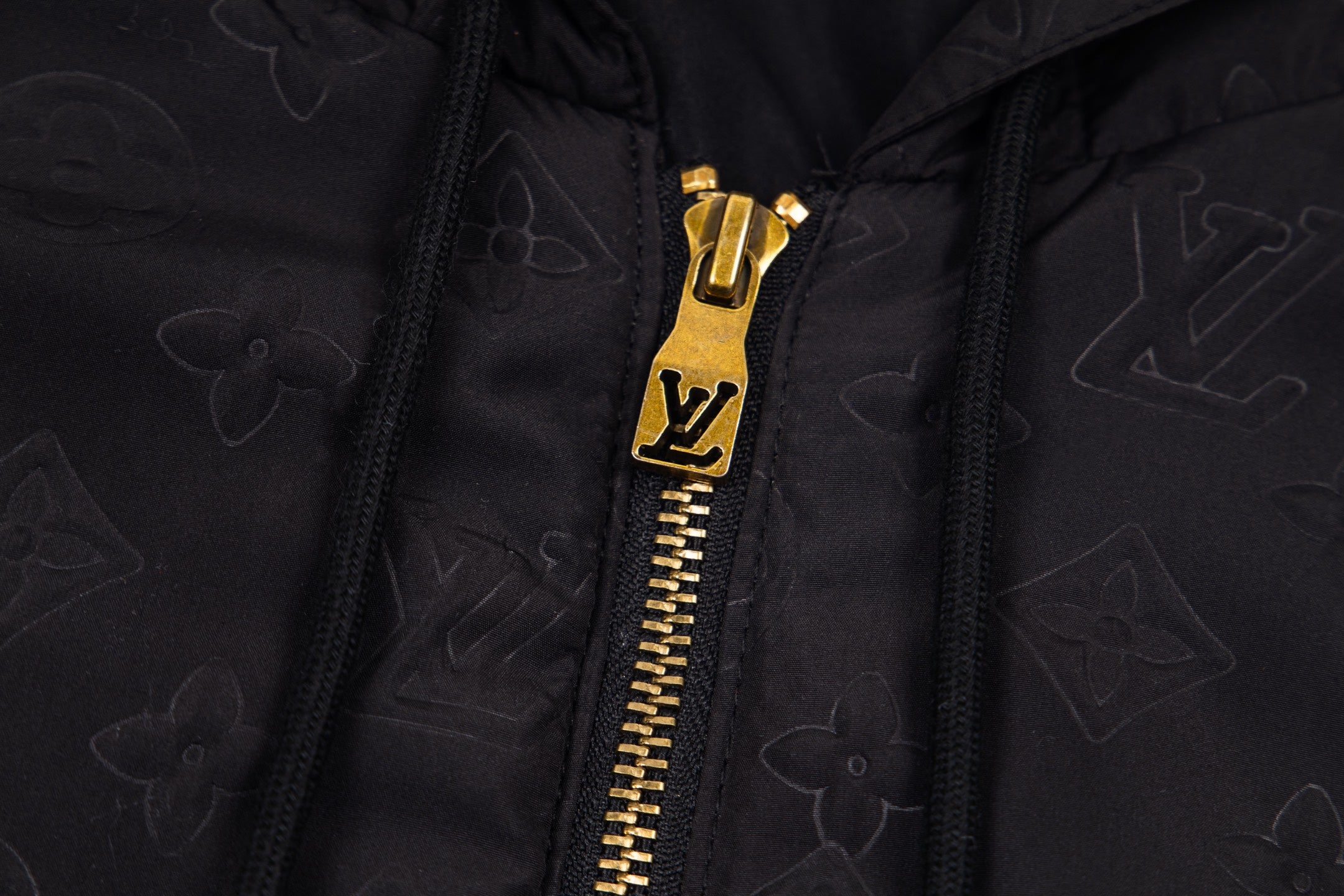 Monogram Quilted Hooded Windbreaker Jacket