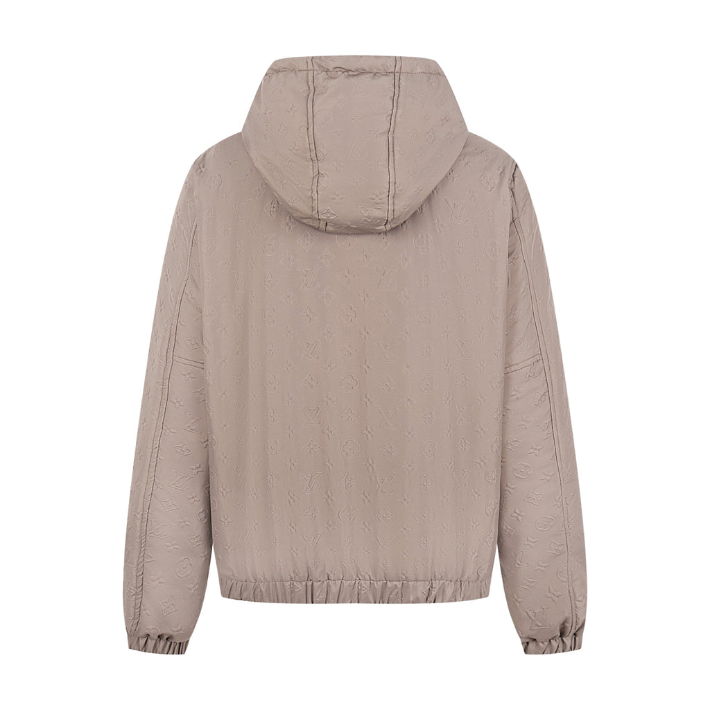 Monogram Quilted Hooded Windbreaker Jacket