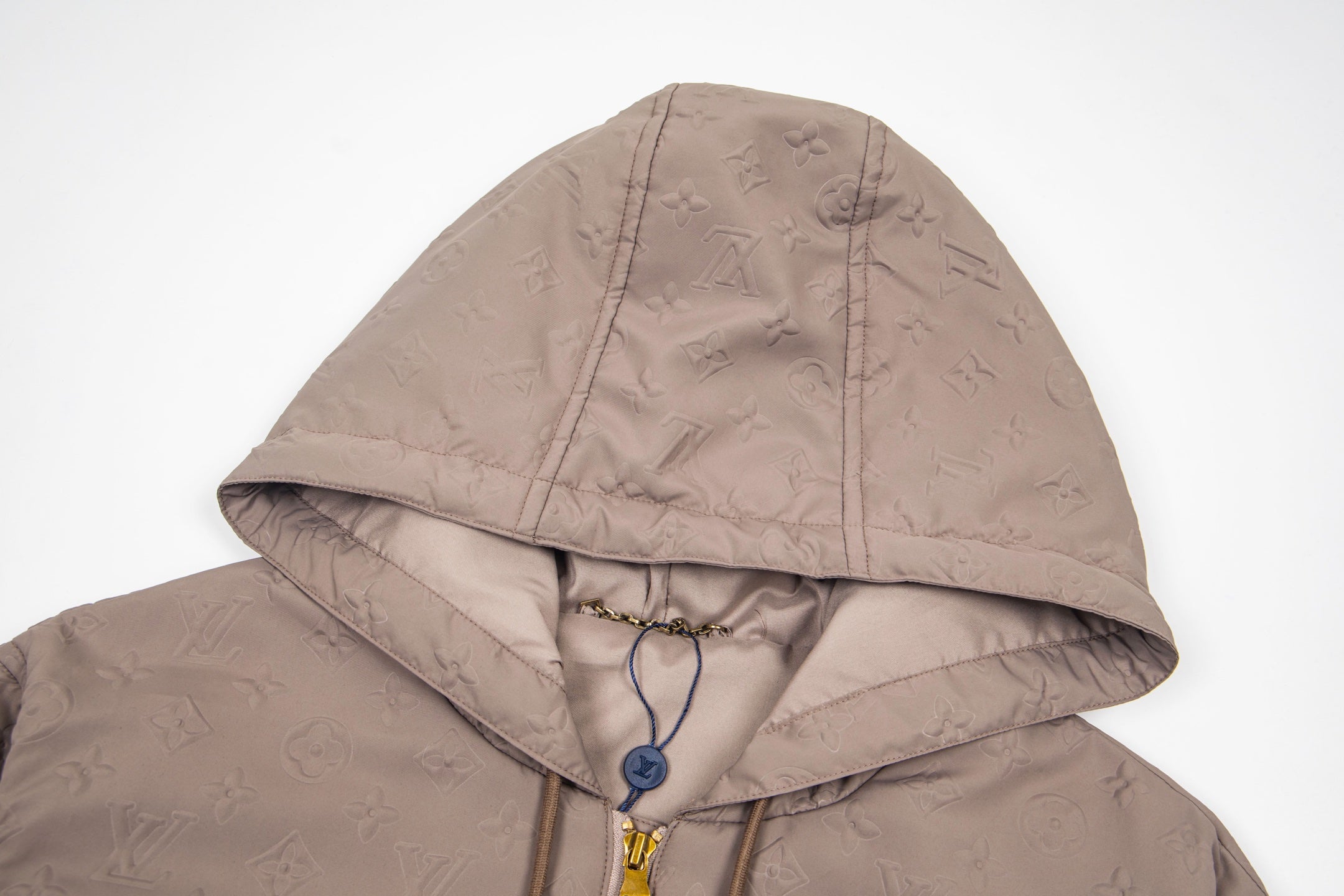 Monogram Quilted Hooded Windbreaker Jacket
