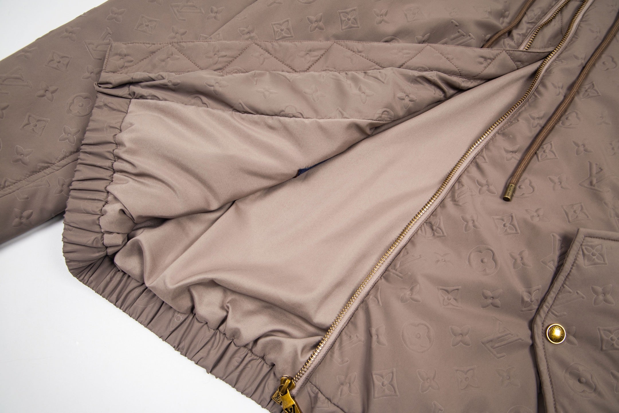 Monogram Quilted Hooded Windbreaker Jacket