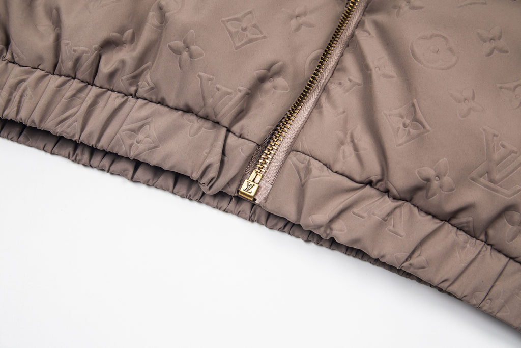 Monogram Quilted Hooded Windbreaker Jacket