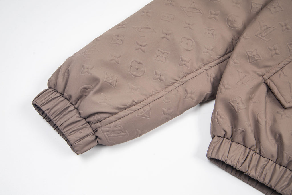 Monogram Quilted Hooded Windbreaker Jacket