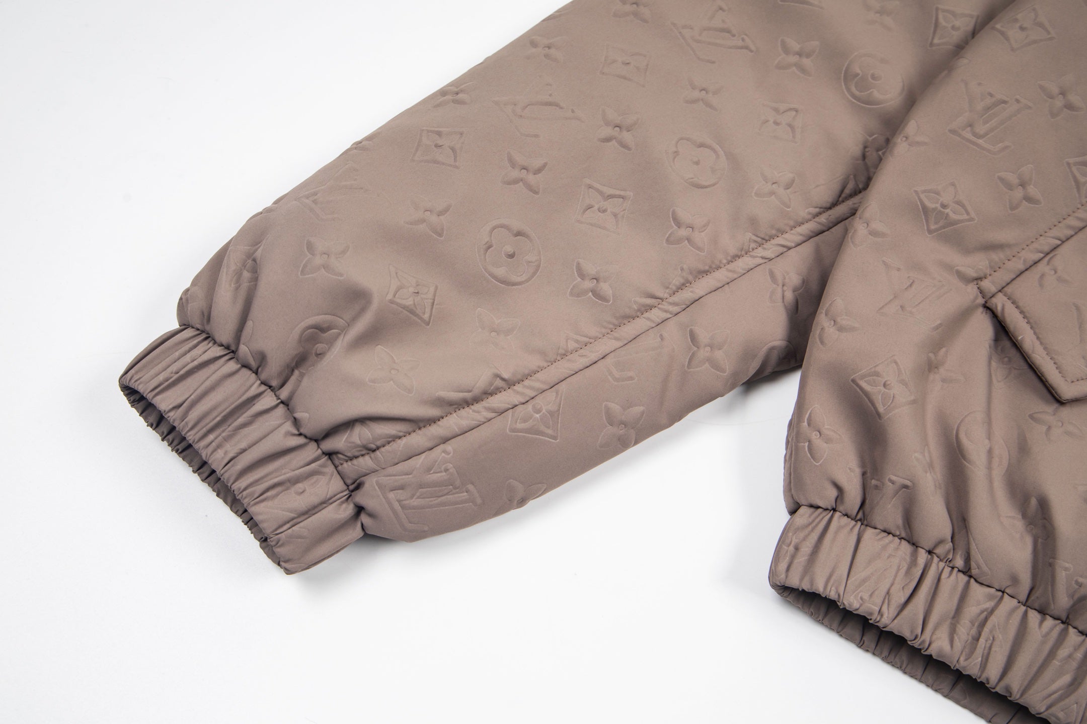 Monogram Quilted Hooded Windbreaker Jacket