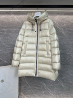 Women’s Mid-Length Hooded Down Jacket – A-Line Silhouette