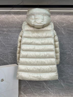 Women’s Mid-Length Hooded Down Jacket – A-Line Silhouette