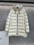 Women’s Mid-Length Hooded Down Jacket – A-Line Silhouette