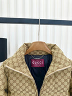 Jacquard Belted Down Jacket | Lightweight & Elegant Winter Essential