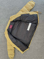 Jacquard Belted Down Jacket | Lightweight & Elegant Winter Essential