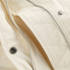 L*0*W Down Vest with Lambswool Collar & Ribbon Accents