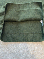 Cropped Retro Green Wool-Blend Sweater – Fall/Winter Essential