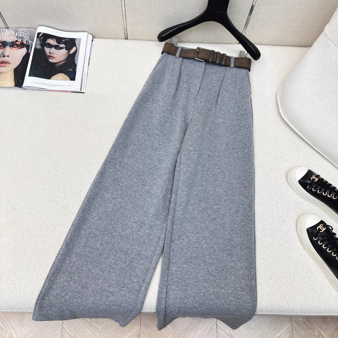 Belted Straight-Leg Pants – Effortless Casual Style