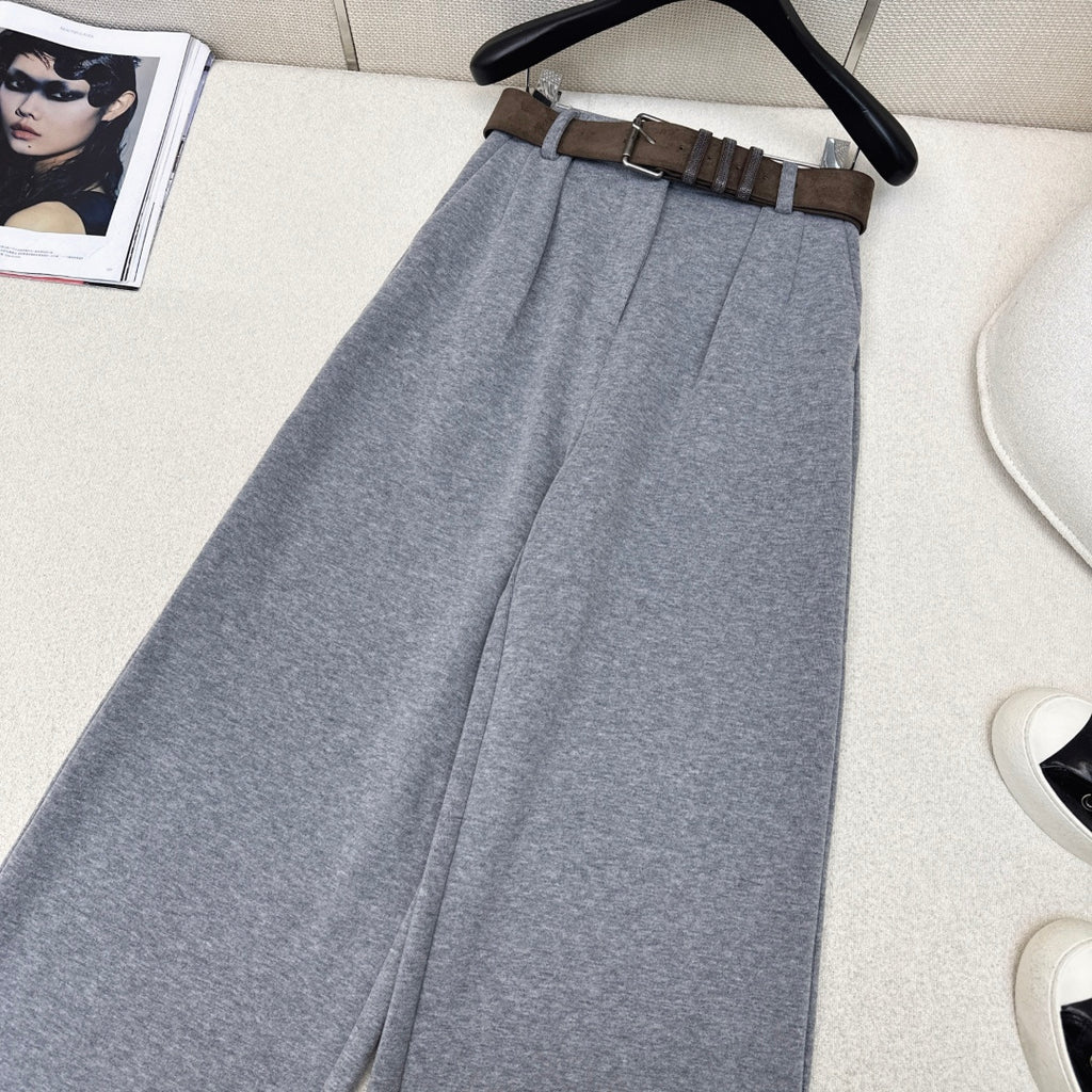Belted Straight-Leg Pants – Effortless Casual Style
