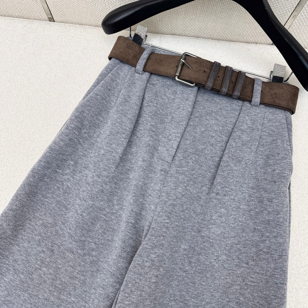 Belted Straight-Leg Pants – Effortless Casual Style