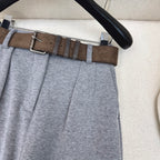 Belted Straight-Leg Pants – Effortless Casual Style