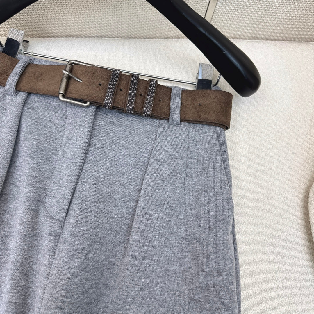 Belted Straight-Leg Pants – Effortless Casual Style