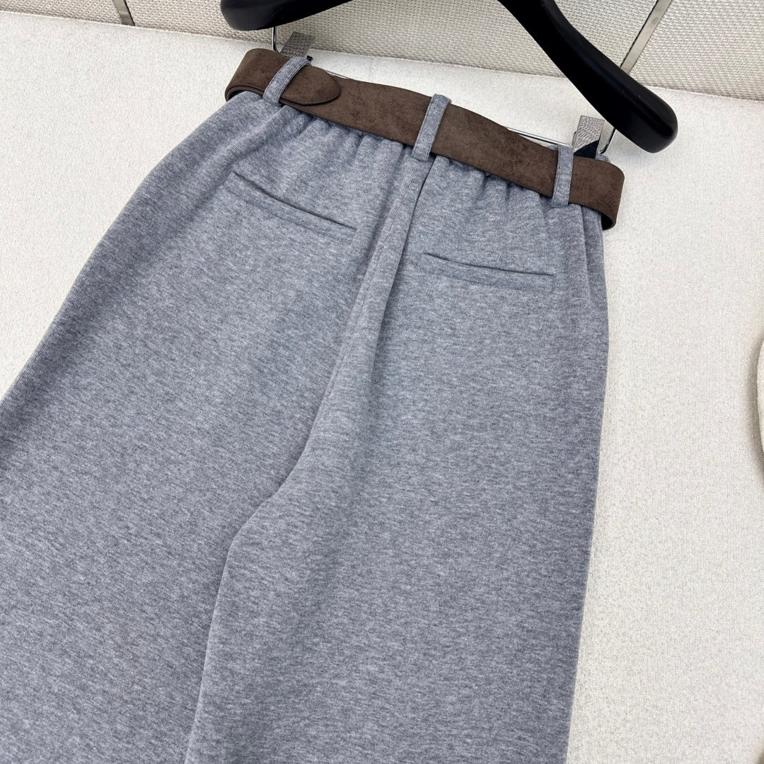 Belted Straight-Leg Pants – Effortless Casual Style