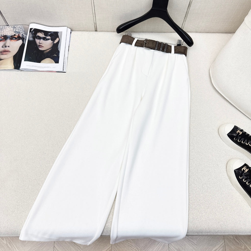 Belted Straight-Leg Pants – Effortless Casual Style
