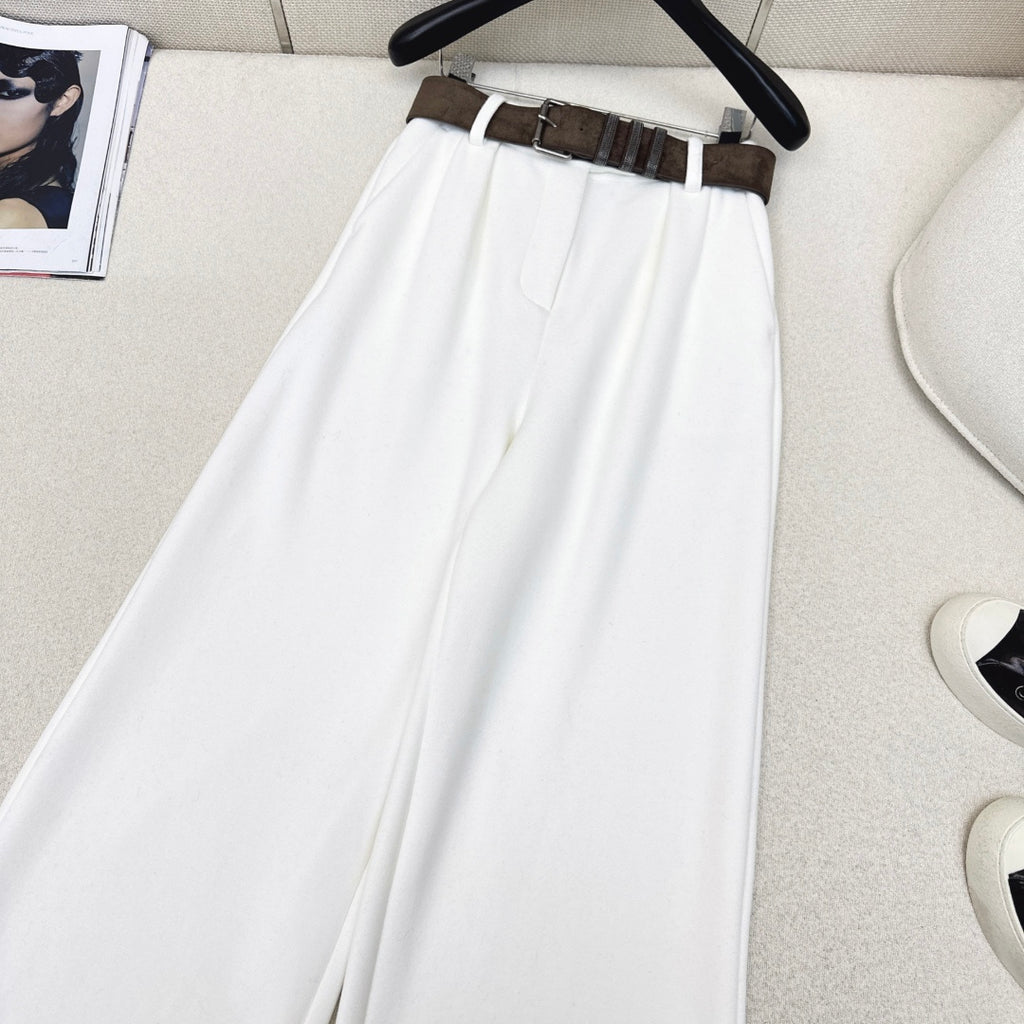 Belted Straight-Leg Pants – Effortless Casual Style