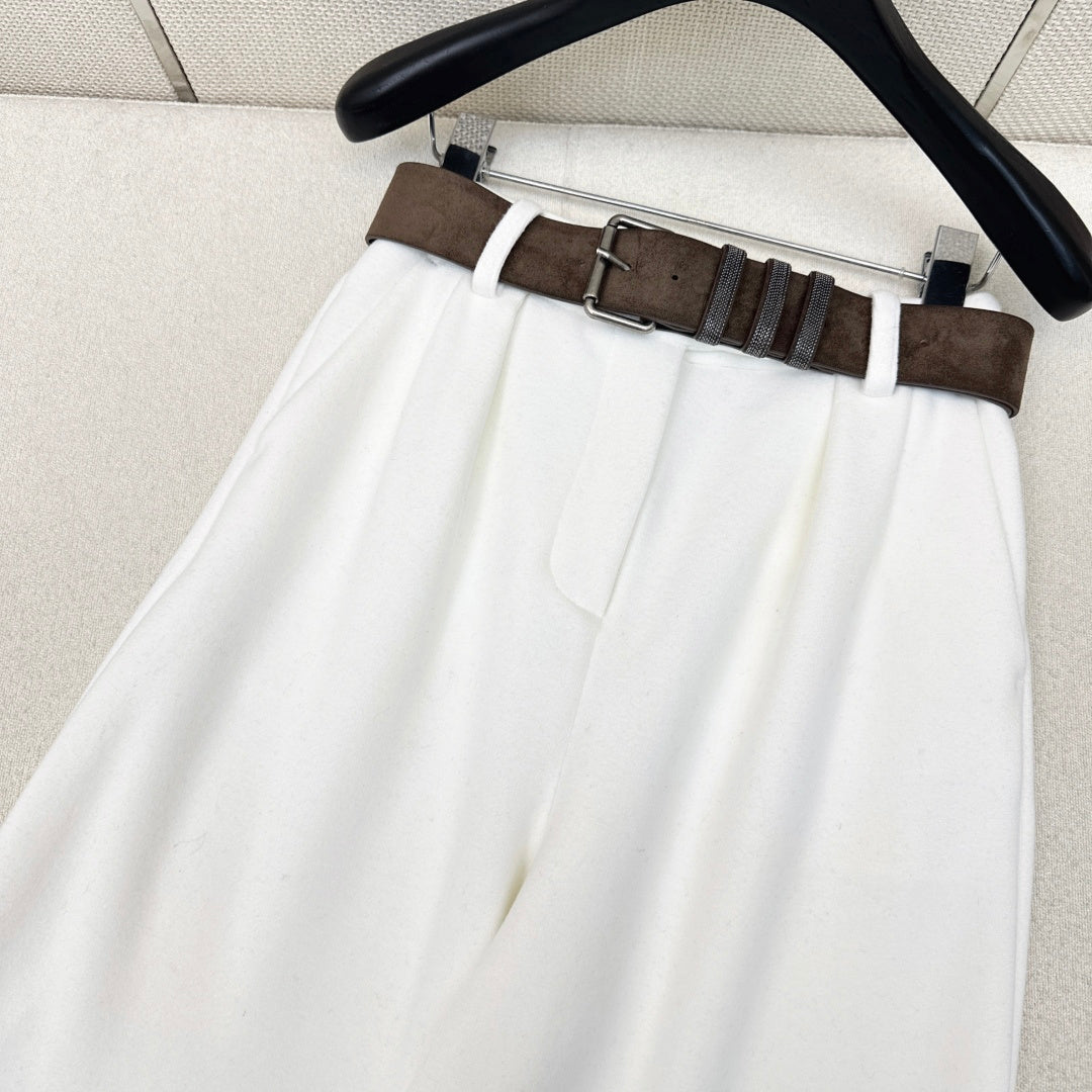 Belted Straight-Leg Pants – Effortless Casual Style