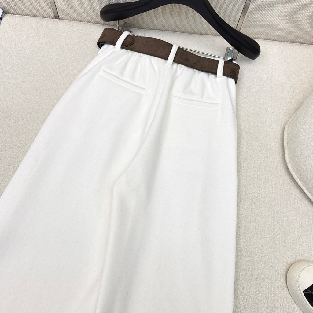 Belted Straight-Leg Pants – Effortless Casual Style