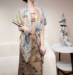 New Luxury Double-Sided Cashmere & Silk Square Scarf — 140×140cm