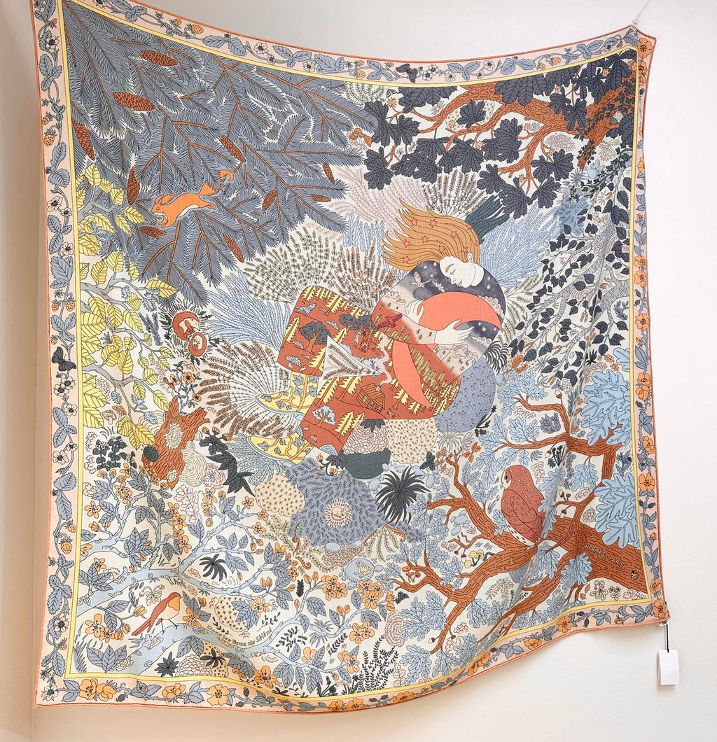 New Luxury Double-Sided Cashmere & Silk Square Scarf — 140×140cm
