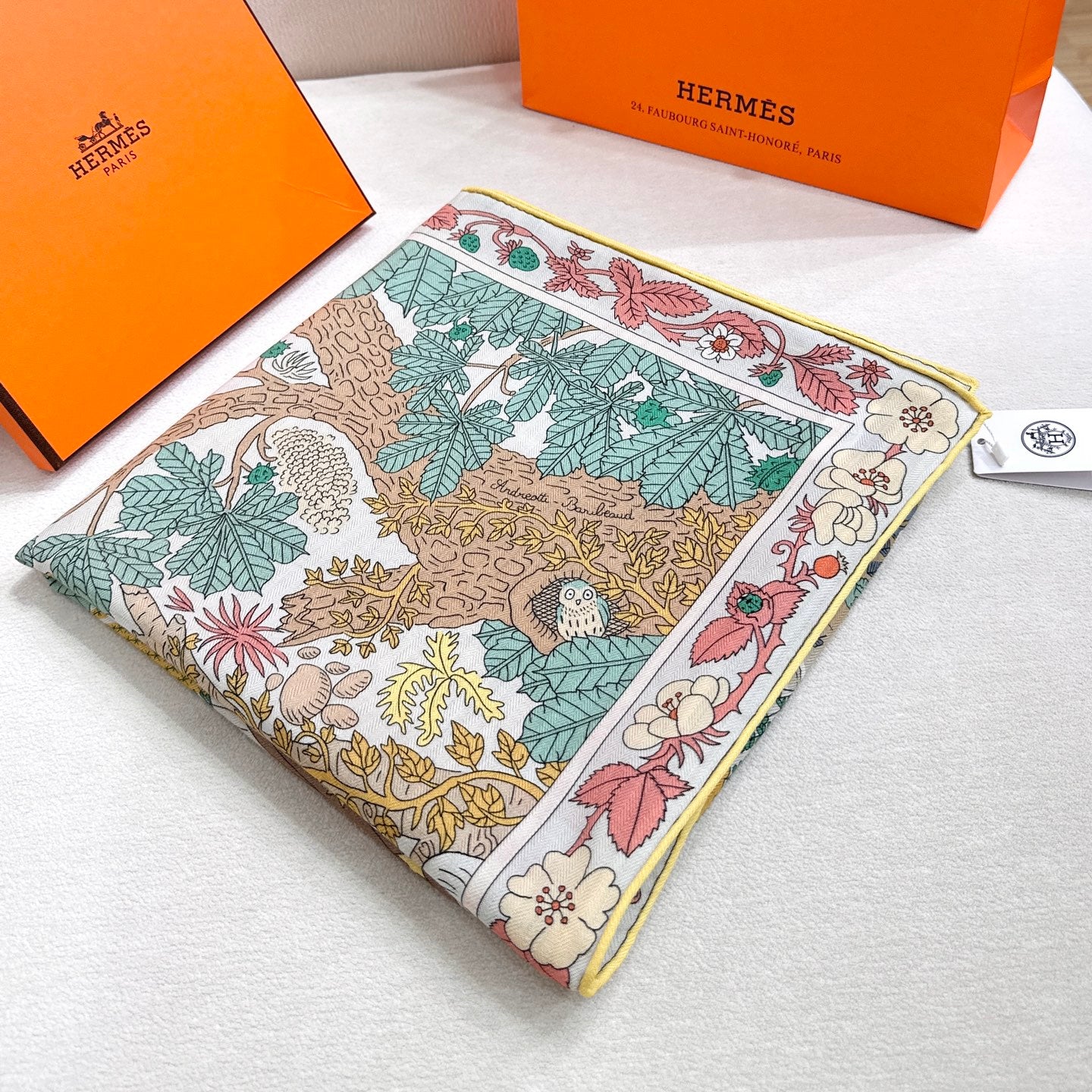 New Luxury Double-Sided Cashmere & Silk Square Scarf — 140×140cm