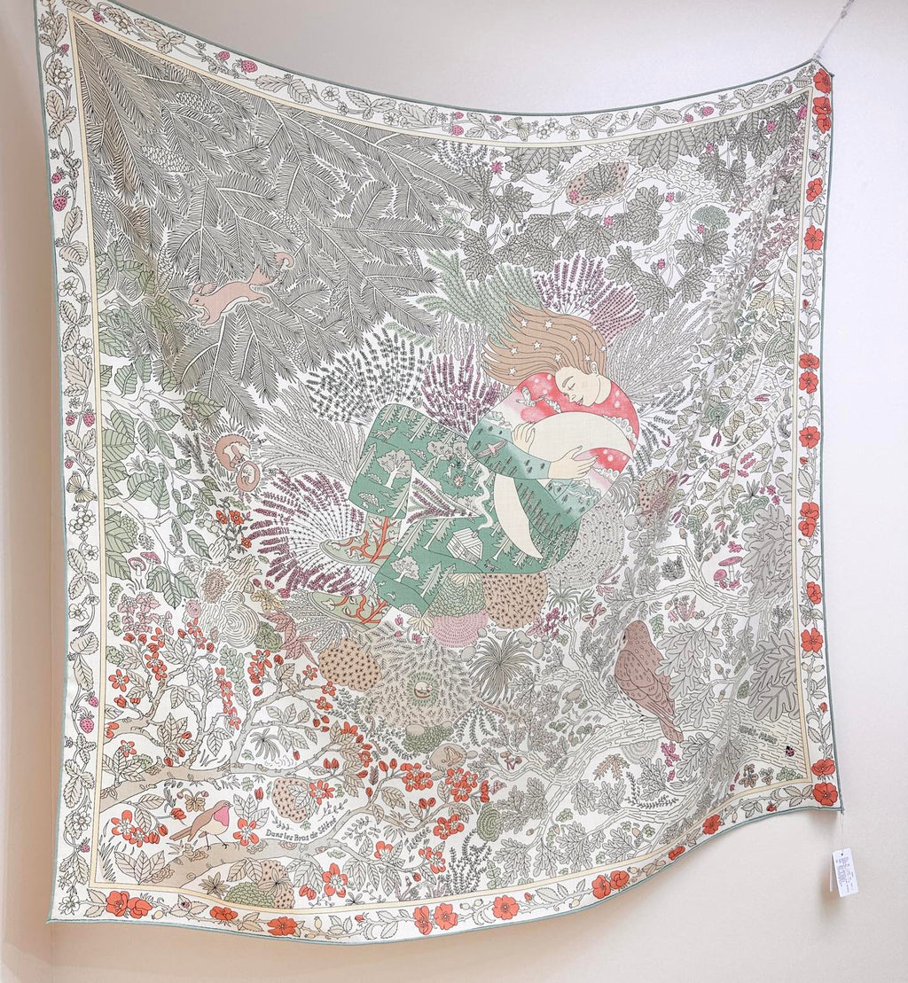 New Luxury Double-Sided Cashmere & Silk Square Scarf — 140×140cm