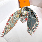 New Luxury Double-Sided Cashmere & Silk Square Scarf — 140×140cm