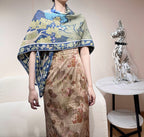 New Luxury Double-Sided Cashmere & Silk Square Scarf — 140×140cm