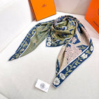 New Luxury Double-Sided Cashmere & Silk Square Scarf — 140×140cm