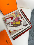 New Luxury Double-Sided Cashmere & Silk Square Scarf — 135 × 135 cm