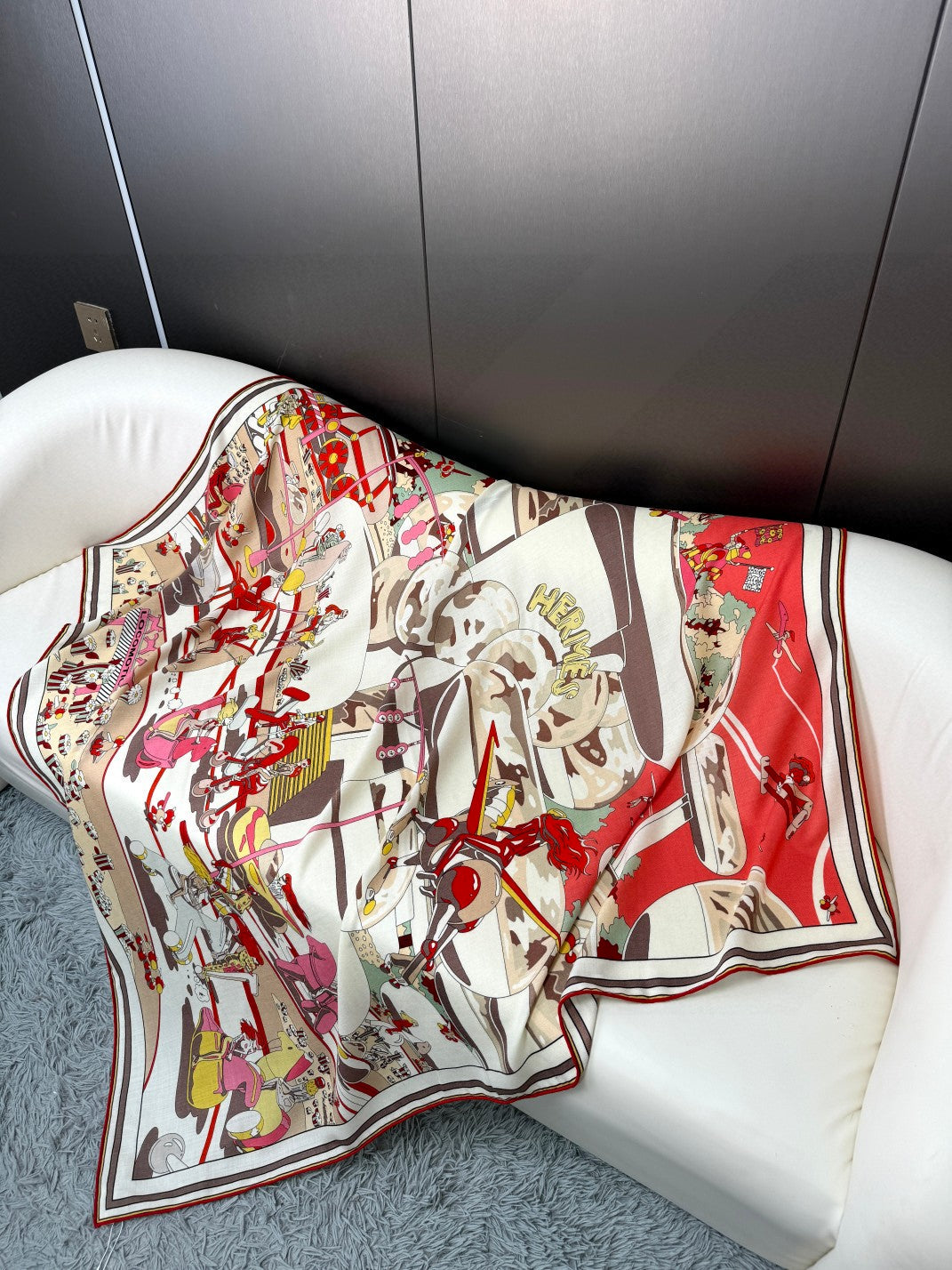 New Luxury Double-Sided Cashmere & Silk Square Scarf — 135 × 135 cm