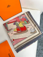 New Luxury Double-Sided Cashmere & Silk Square Scarf — 135 × 135 cm