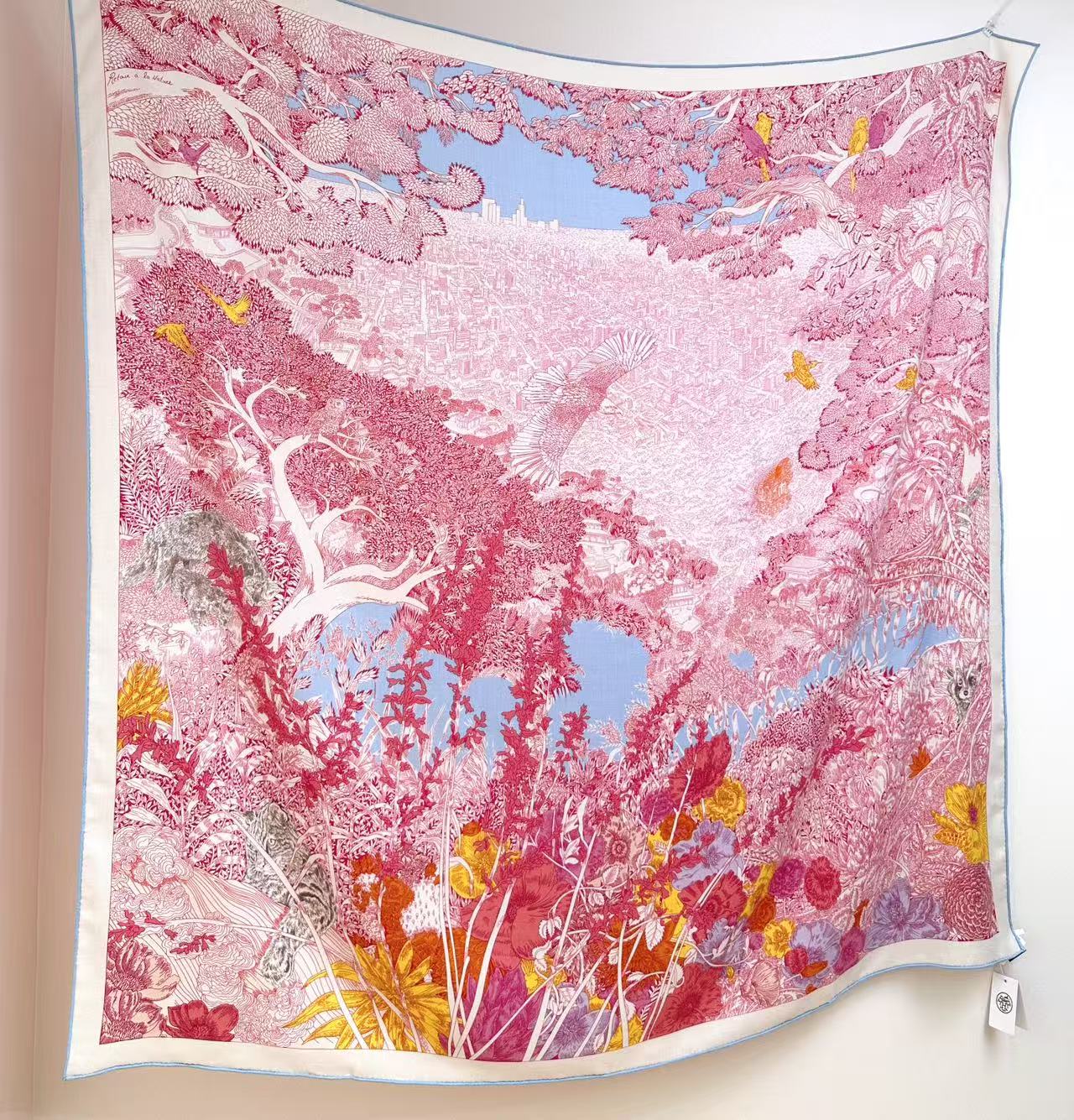 New Luxury Double-Sided Cashmere & Silk Square Scarf — 135 × 135 cm