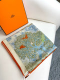 New Luxury Double-Sided Cashmere & Silk Square Scarf — 135 × 135 cm