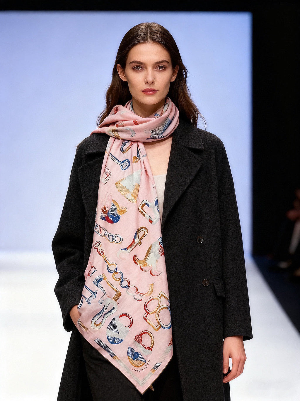 New Luxury Double-Sided Cashmere & Silk Square Scarf — 135 × 135 cm (Copy)